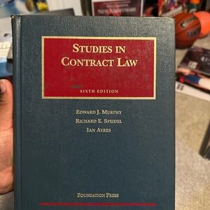 Studies in contract law book